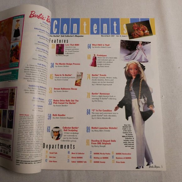 Barbie Bazaar Special Edition 1997 Magazine With Bob Mackie - Picture 3 of 3